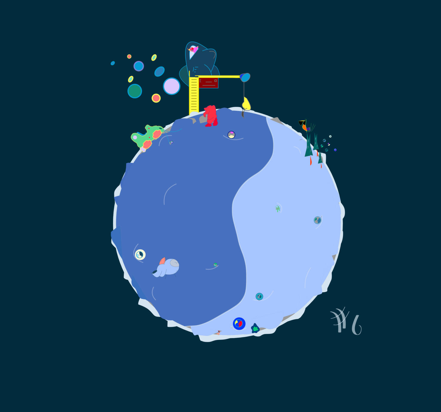 Marble Moon #6